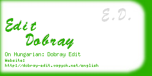 edit dobray business card